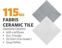 BUCO Fabris ceramic tile offer