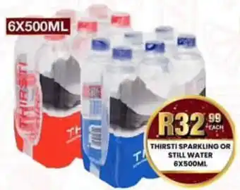 Take 'n Pay Thirsti Sparkling or Still Water offer
