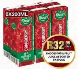 Take 'n Pay Rhodes 100% Fruit Juice Assorted offer