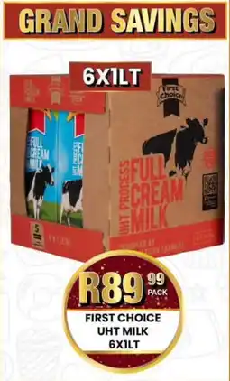 Take 'n Pay First Choice UHT Milk offer