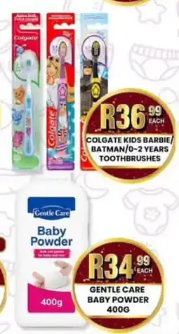 Take 'n Pay Colgate Kids Barbie/Batman/0-2 Years Toothbrushes offer