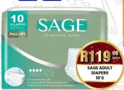 Take 'n Pay SAGE ADULT DIAPERS offer