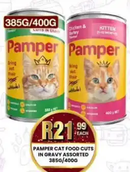 Take 'n Pay Pamper Cat Food Cuts in Gravy Assorted offer