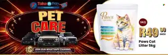 Take 'n Pay Paws Cat Litter offer