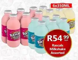 Take 'n Pay Rascals Milkshake Assorted offer