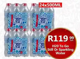 Take 'n Pay H20 To Go Still Or Sparkling Water offer