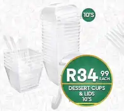 Take 'n Pay DESSERT CUPS & LIDS 10'S offer