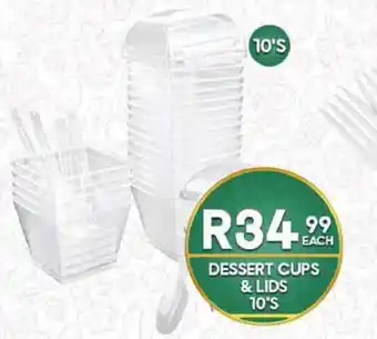 Take 'n Pay DESSERT CUPS & LIDS 10'S offer
