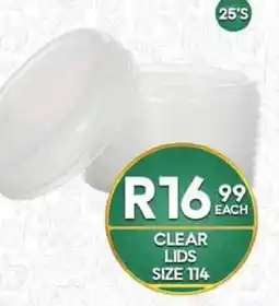 Take 'n Pay Clear Lids Size 114 offer