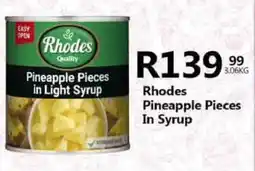 Take 'n Pay Rhodes Pineapple Pieces In Syrup offer