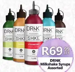 Take 'n Pay DRNK Milkshake Syrups Assorted offer