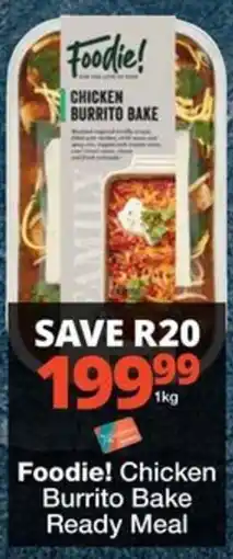 Checkers Foodie! Chicken Burrito Bake offer