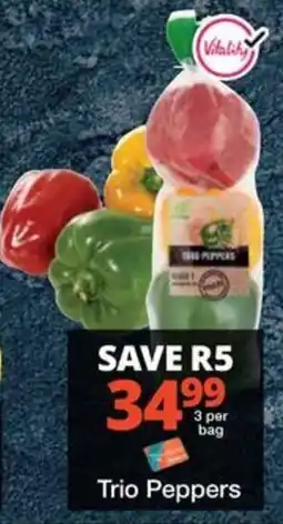 Checkers Trio Peppers offer
