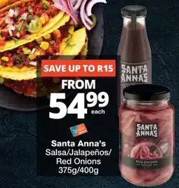 Checkers Santa Anna's Salsa/Jalapeños/ Red Onions offer