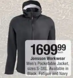 Checkers Jonsson Workwear Men's Pocketable Jacket offer