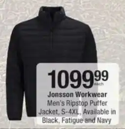 Checkers Jonsson Workwear Men's Ripstop Puffer Jacket offer