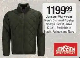 Checkers Jonsson Workwear Men's Diamond Ripstop Sherpa Jacket offer