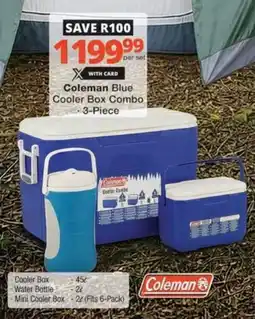 Checkers Coleman Blue Cooler Box Combo offer