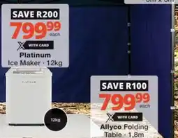 Checkers Platinum Ice Maker offer