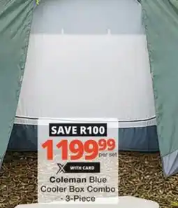 Checkers Coleman Blue Cooler Box Combo offer