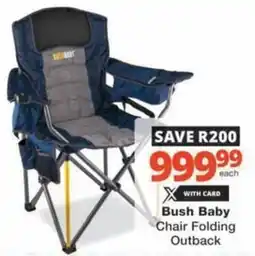 Checkers Bush Baby Chair Folding Outback offer