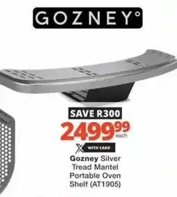 Checkers Gozney Silver Tread Mantel Portable Oven Shelf offer