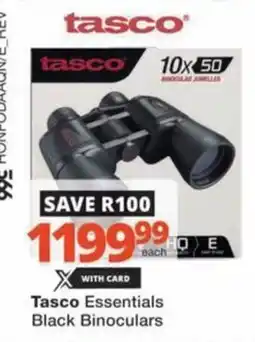 Checkers Tasco Essentials Black Binoculars offer