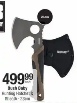 Checkers Bush Baby Hunting Hatchet & Sheath offer