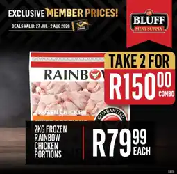 Bluff Meat Supply Rainbow Frozen Chicken Portions offer