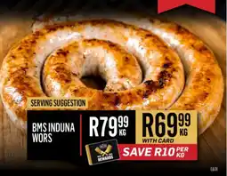Bluff Meat Supply BMS Induna Wors offer