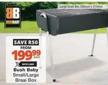 Checkers Bb - small/large braai box offer