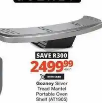 Checkers Gozney silver tread mantel portable oven shelf (at1905) offer