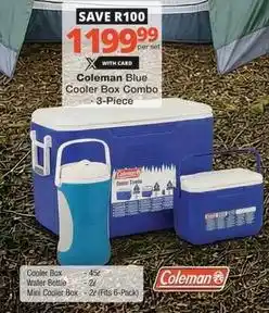 Checkers Coleman - blue cooler box combo 3-piece offer