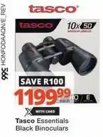 Checkers Essentials - black binoculars 10x50 offer