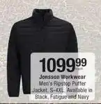 Checkers Men's ripstop puffer jacket offer