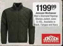 Checkers Diamond - men's ripstop sherpa jacket offer