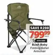 Checkers Folding safari armchair offer