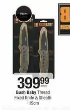Checkers Thread fixed knife & sheath offer