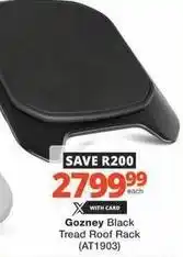 Checkers Gozney black tread roof rack (at1903) offer