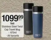 Checkers Stainless steel twist cap travel mug offer