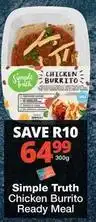 Checkers Chicken burrito ready meal offer