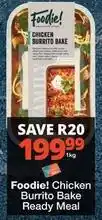 Checkers Chicken burrito bake ready meal offer
