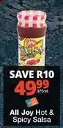 Checkers Joy - all hot & spicy salsa offer