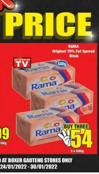 Boxer Rama spreads 3 offer