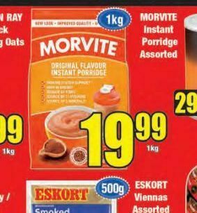 Boxer Morvite porridge offer