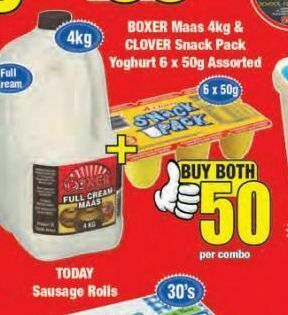 Boxer Boxer maas + snack pack offer