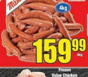 Boxer Mama's chilli russians offer