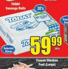 Boxer Today sausage rolls offer