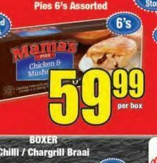 Boxer Mama's pies offer