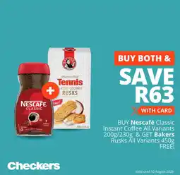Checkers Nescafe Classic Instant Coffee offer